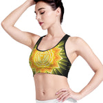 Manipura Chakra Mandala Print Women's Sports Bra