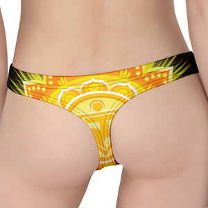 Manipura Chakra Mandala Print Women's Thong