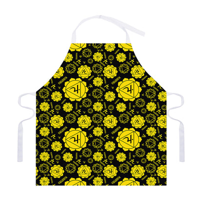 Manipura Chakra Pattern Print Adjustable Apron