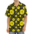 Manipura Chakra Pattern Print Aloha Shirt