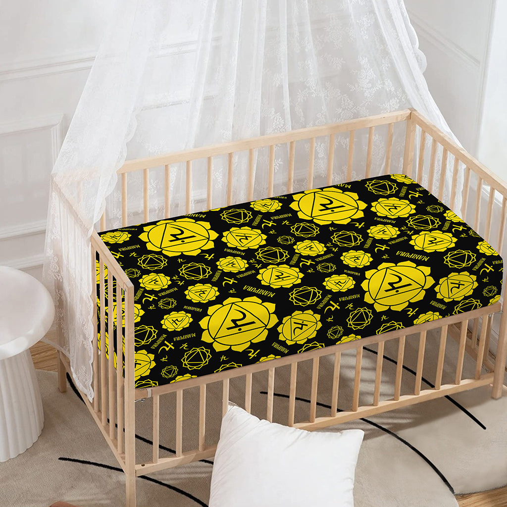 Manipura Chakra Pattern Print Baby Crib Sheet
