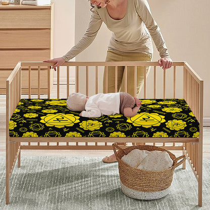 Manipura Chakra Pattern Print Baby Crib Sheet