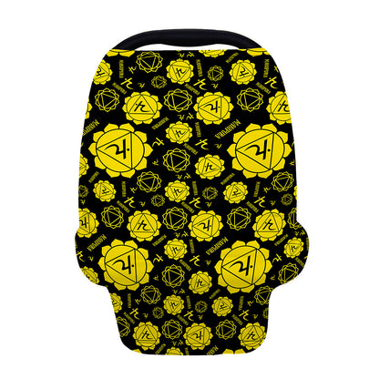 Manipura Chakra Pattern Print Baby Seat Cover