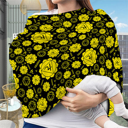 Manipura Chakra Pattern Print Baby Seat Cover