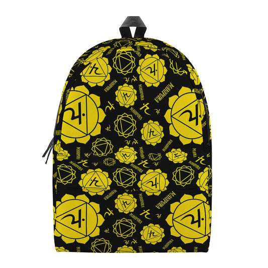 Manipura Chakra Pattern Print Backpack