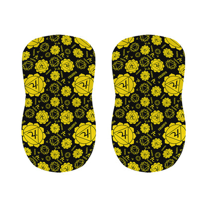 Manipura Chakra Pattern Print Bar Stool Covers