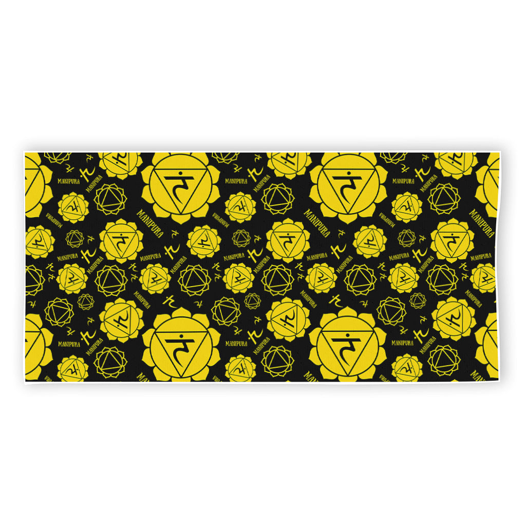 Manipura Chakra Pattern Print Beach Towel