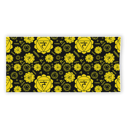 Manipura Chakra Pattern Print Beach Towel