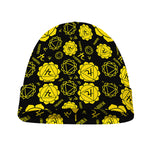 Manipura Chakra Pattern Print Beanie