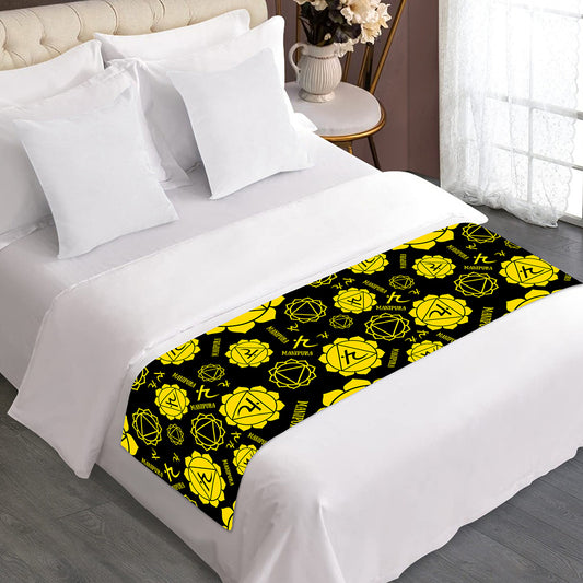 Manipura Chakra Pattern Print Bed Runner