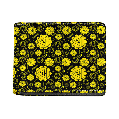 Manipura Chakra Pattern Print Bifold Wallet
