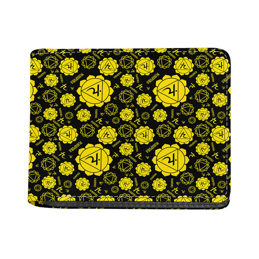 Manipura Chakra Pattern Print Bifold Wallet