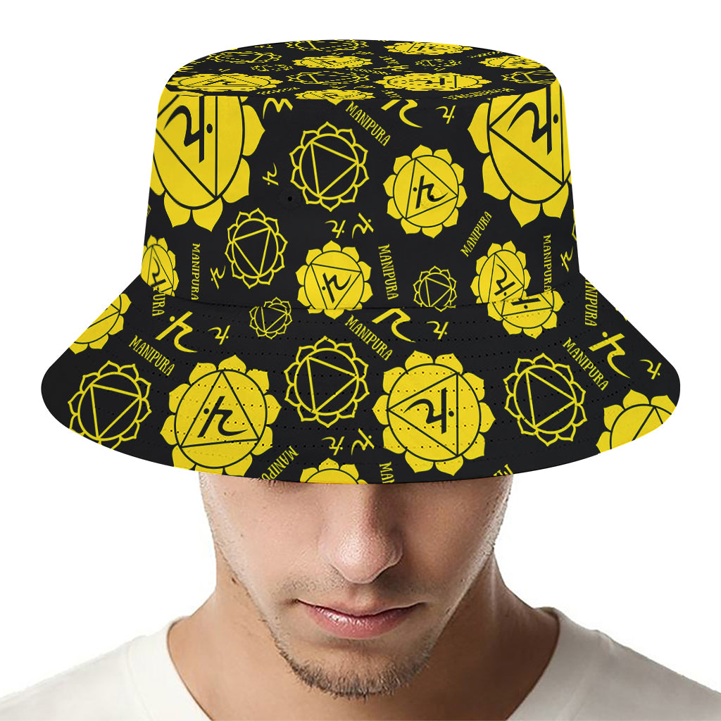 Manipura Chakra Pattern Print Bucket Hat