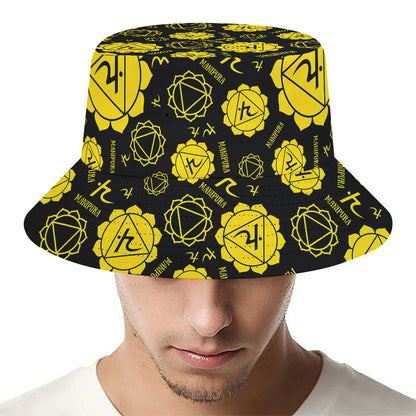 Manipura Chakra Pattern Print Bucket Hat