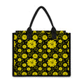 Manipura Chakra Pattern Print Canvas Tote Bag