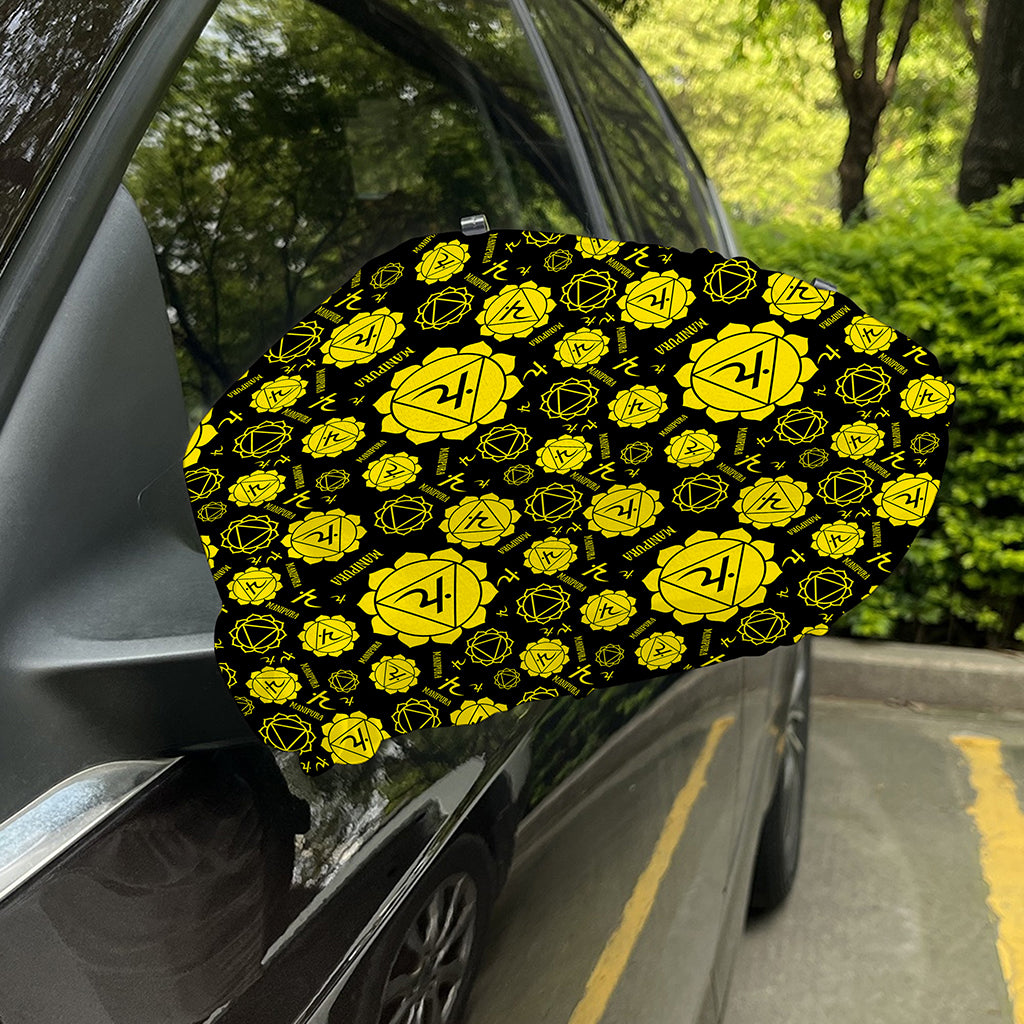 Manipura Chakra Pattern Print Car Side Mirror Covers