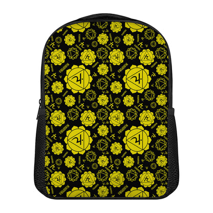 Manipura Chakra Pattern Print Casual Backpack