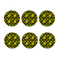 Manipura Chakra Pattern Print Coaster Set