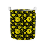 Manipura Chakra Pattern Print Collapsible Laundry Basket
