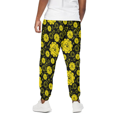 Manipura Chakra Pattern Print Cotton Pants