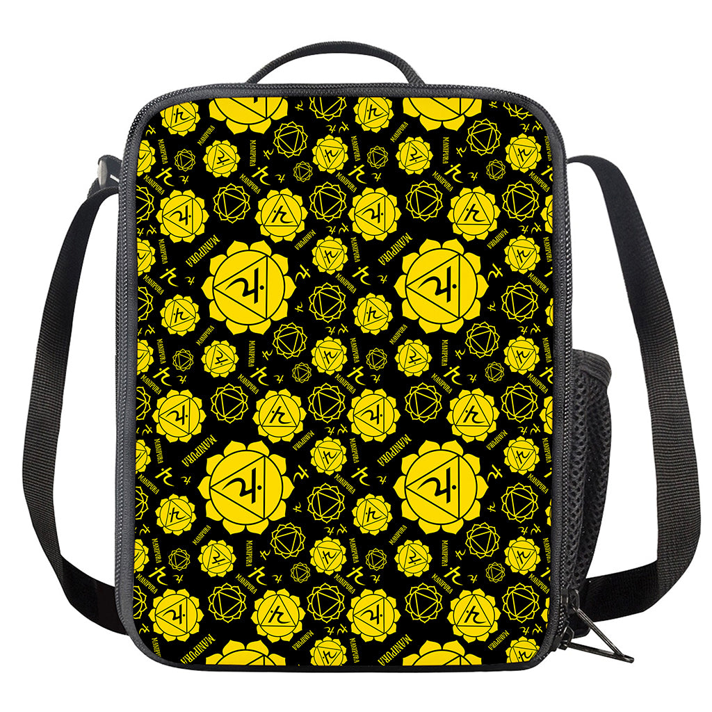 Manipura Chakra Pattern Print Crossbody Lunch Bag