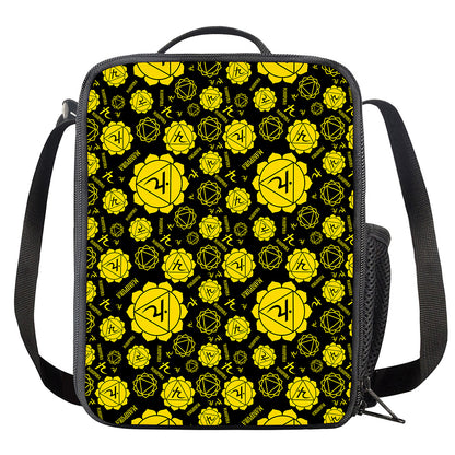 Manipura Chakra Pattern Print Crossbody Lunch Bag