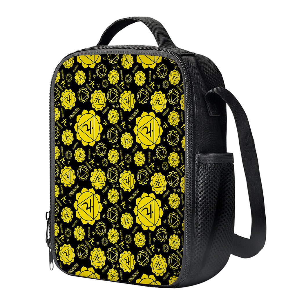 Manipura Chakra Pattern Print Crossbody Lunch Bag