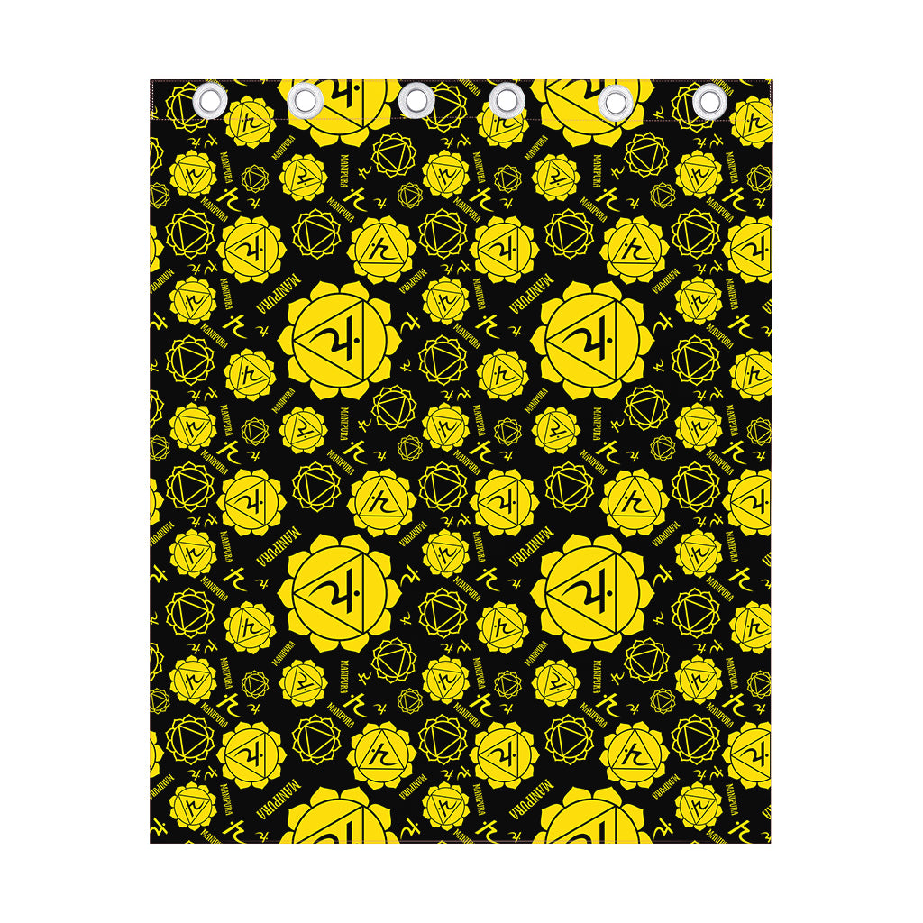 Manipura Chakra Pattern Print Curtain