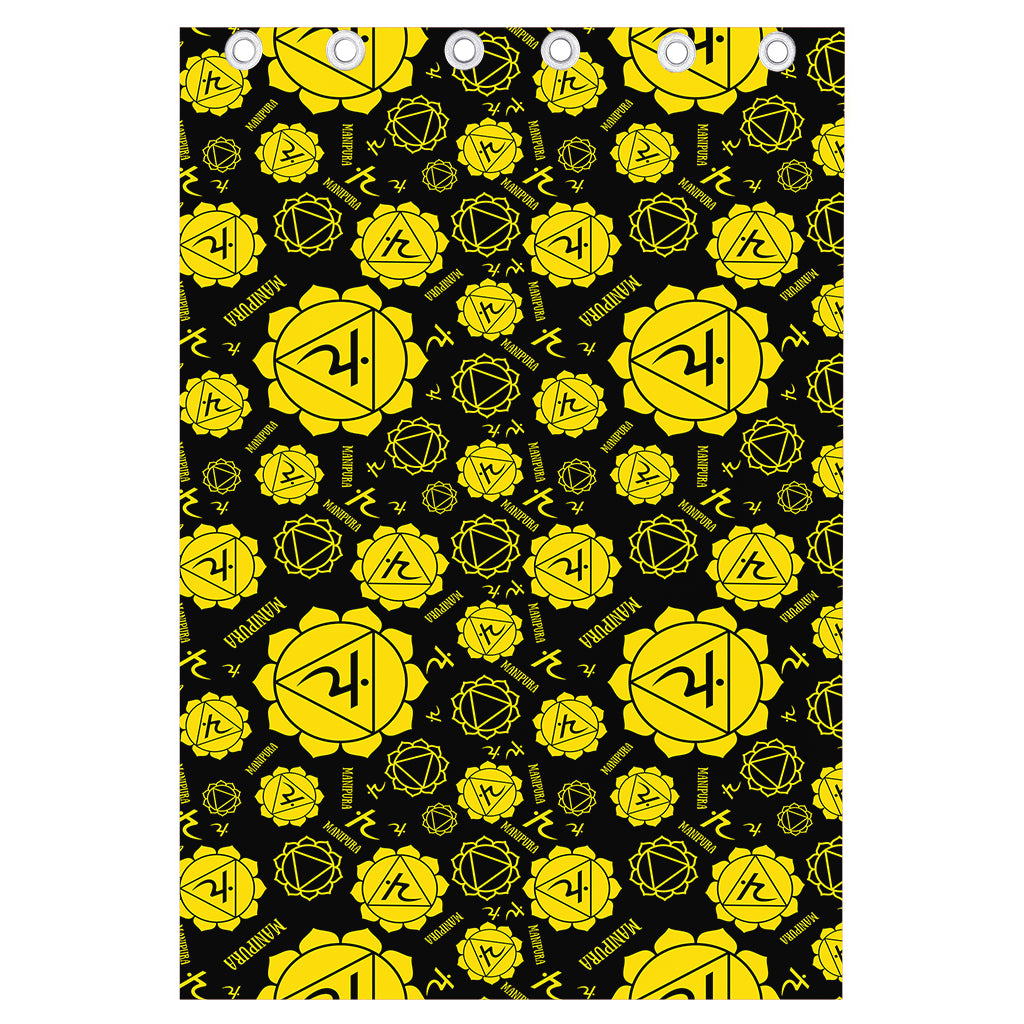 Manipura Chakra Pattern Print Curtain