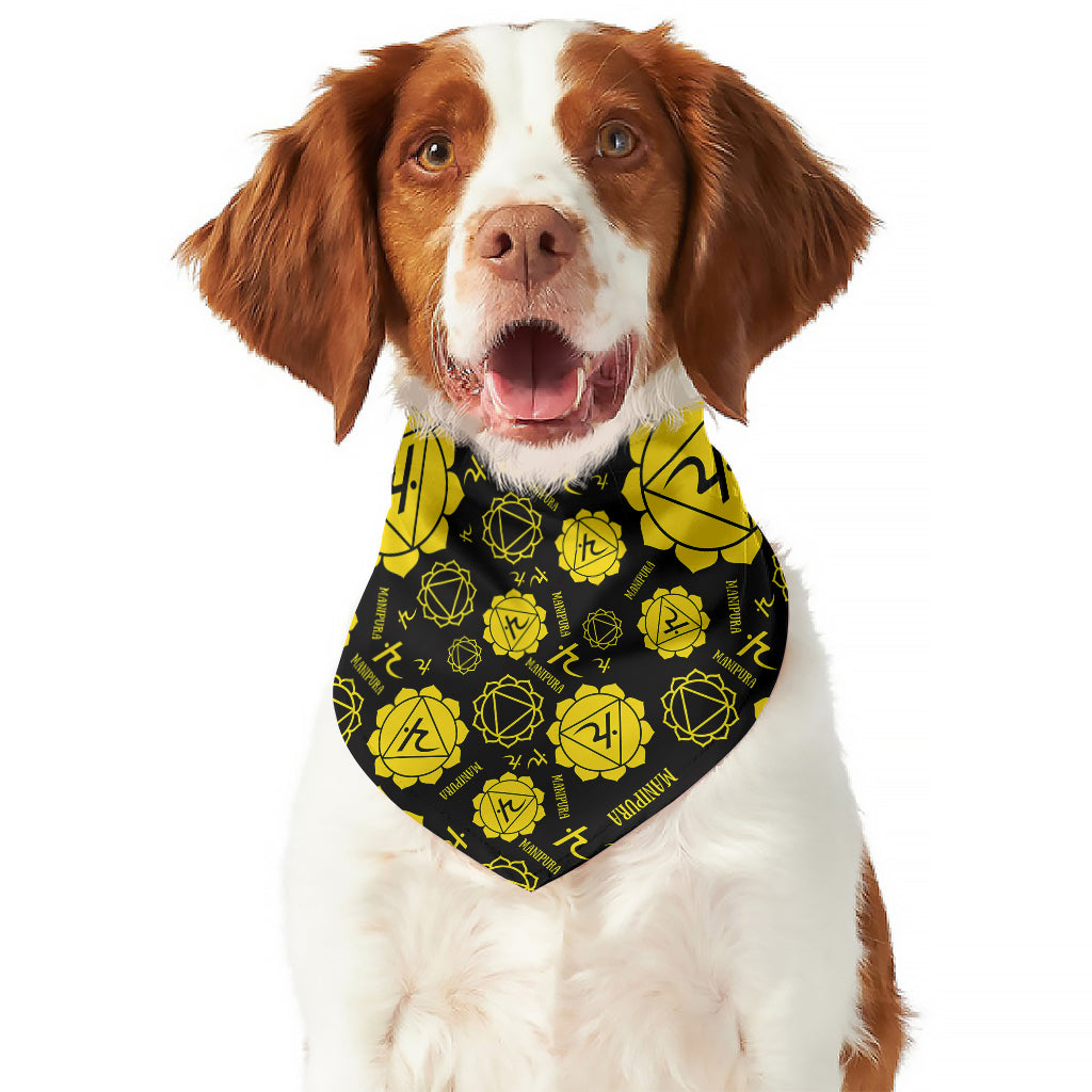 Manipura Chakra Pattern Print Dog Bandana