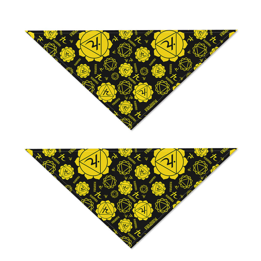 Manipura Chakra Pattern Print Dog Bandana