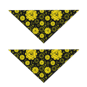 Manipura Chakra Pattern Print Dog Bandana