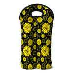 Manipura Chakra Pattern Print Double Neoprene Wine Tote