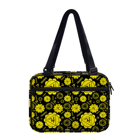 Manipura Chakra Pattern Print Double Strap Bible Bag