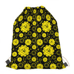 Manipura Chakra Pattern Print Drawstring Bag