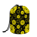 Manipura Chakra Pattern Print Drawstring Makeup Bag