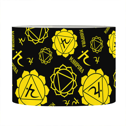 Manipura Chakra Pattern Print Drum Lamp Shade