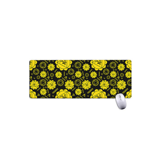Manipura Chakra Pattern Print Extended Mouse Pad