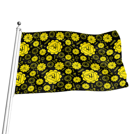Manipura Chakra Pattern Print Flag