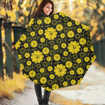 Manipura Chakra Pattern Print Foldable Umbrella