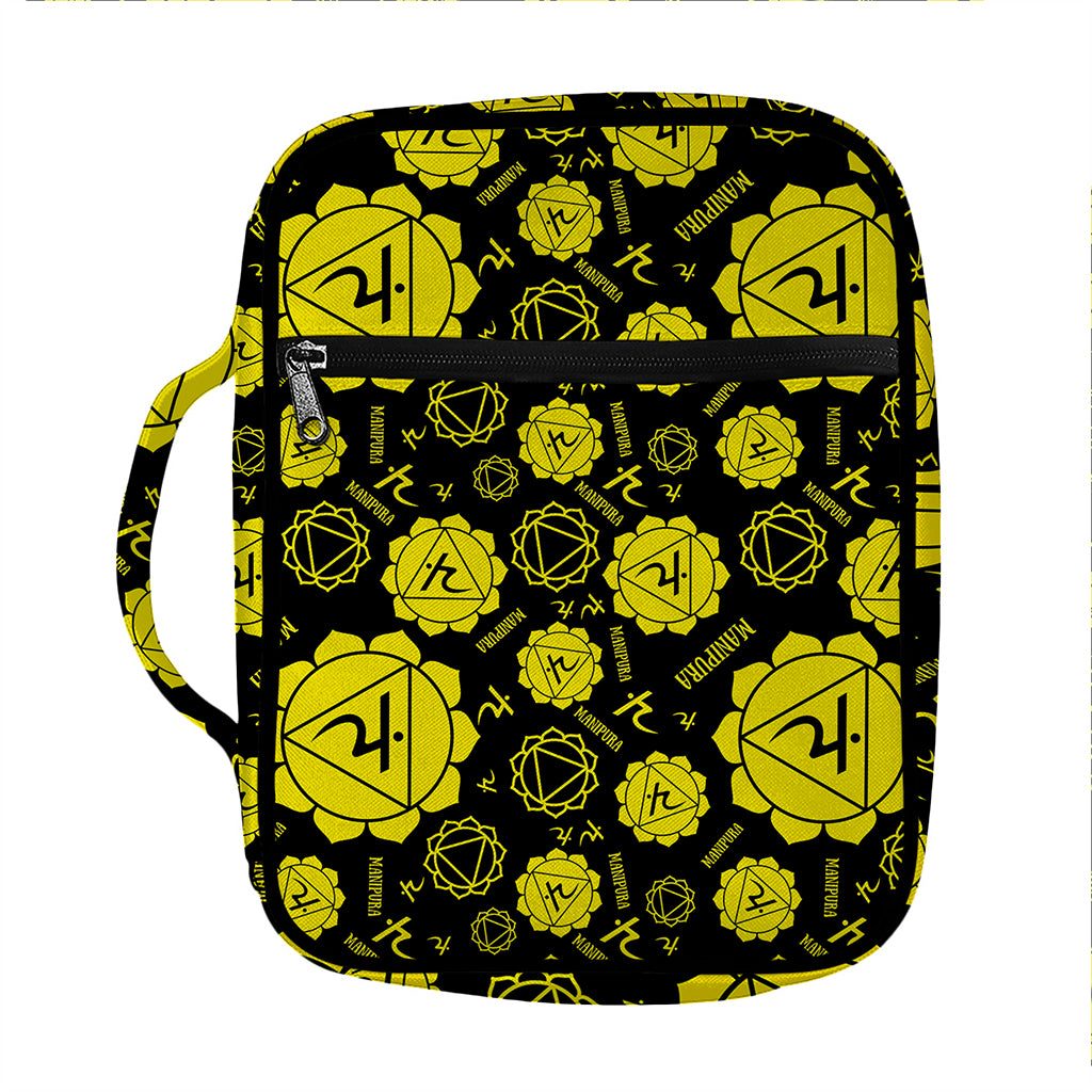 Manipura Chakra Pattern Print Front Pocket Bible Bag