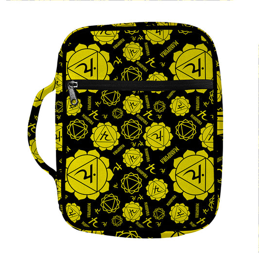 Manipura Chakra Pattern Print Front Pocket Bible Bag