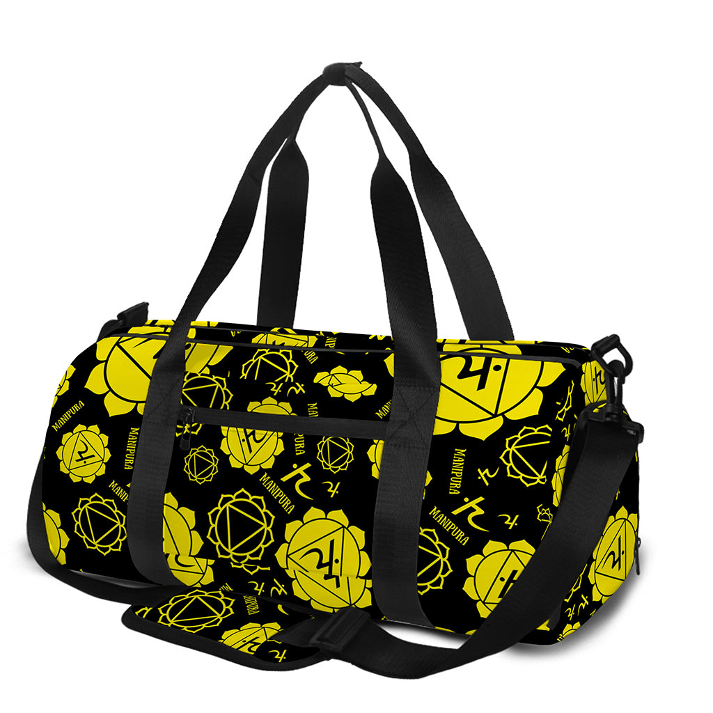 Manipura Chakra Pattern Print Gym Bag