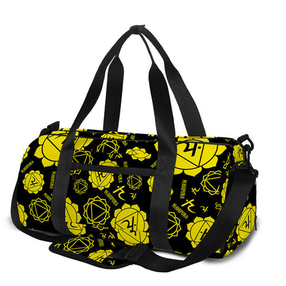 Manipura Chakra Pattern Print Gym Bag
