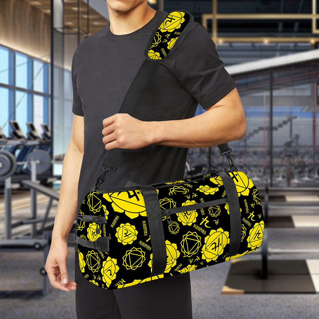 Manipura Chakra Pattern Print Gym Bag