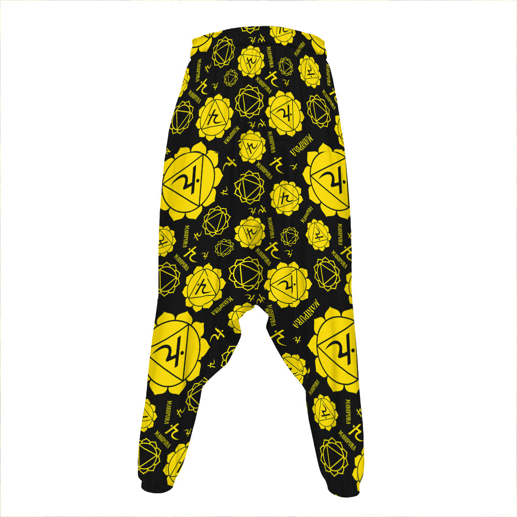 Manipura Chakra Pattern Print Hammer Pants