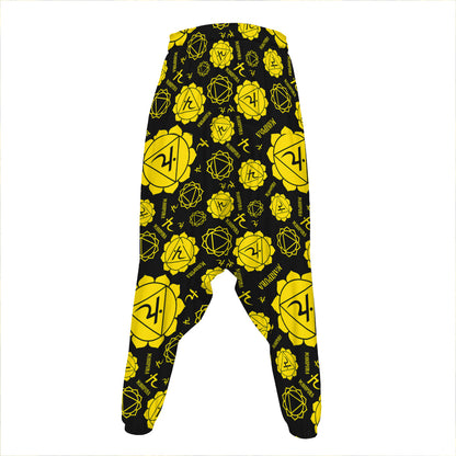 Manipura Chakra Pattern Print Hammer Pants