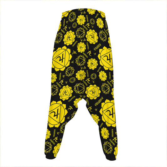 Manipura Chakra Pattern Print Hammer Pants
