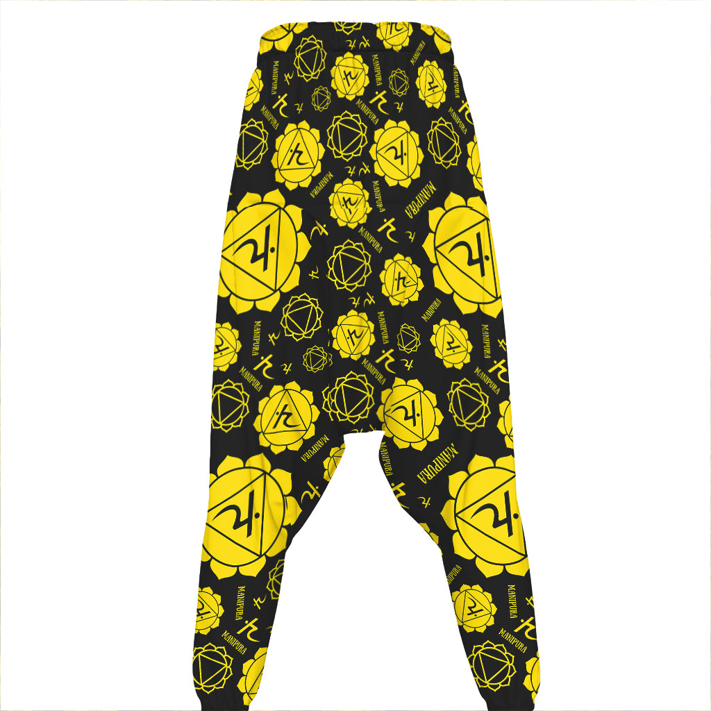 Manipura Chakra Pattern Print Hammer Pants