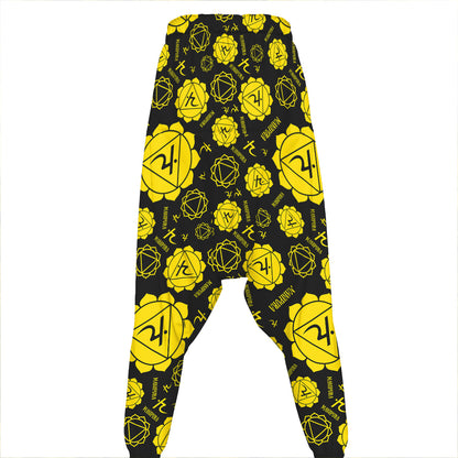 Manipura Chakra Pattern Print Hammer Pants